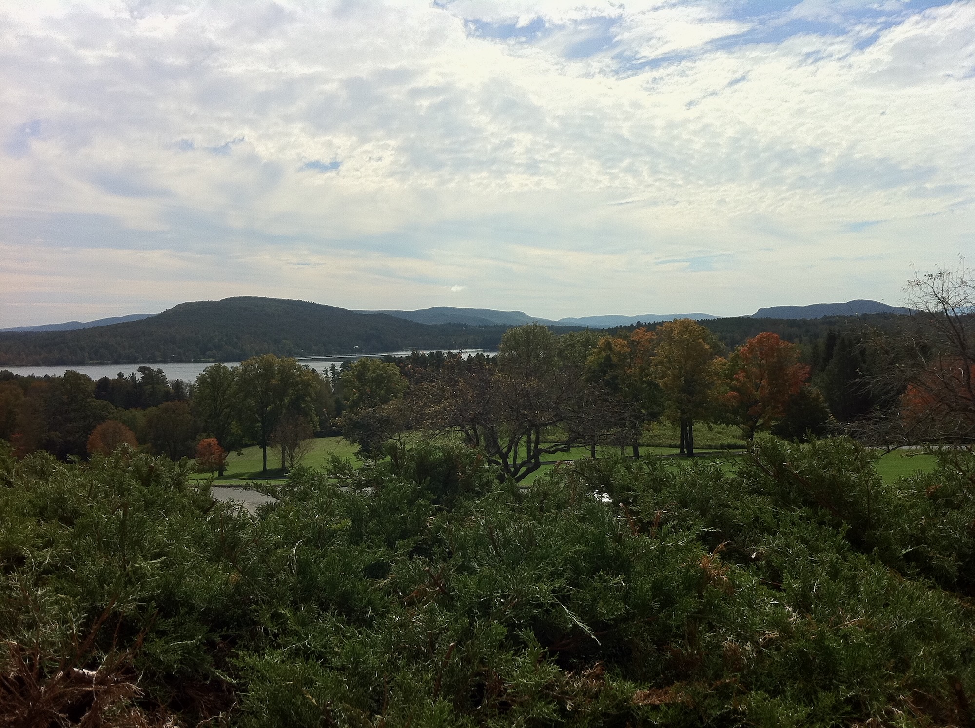 A view of the Berkshire Mountains from Kripalu