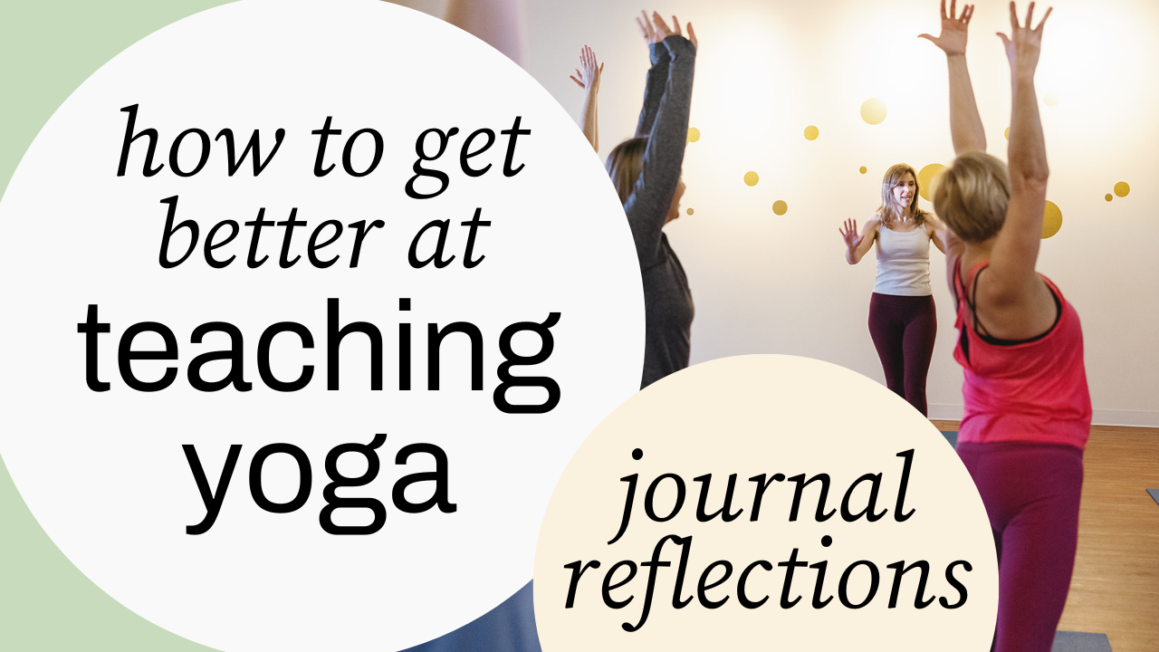 YouTube video cover: how to get better at yoga by journaling