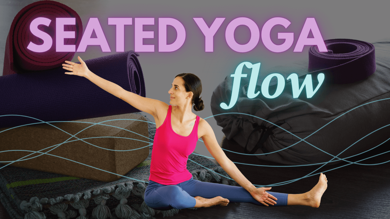 seated yoga flow Yoga mats and a seated practitioner