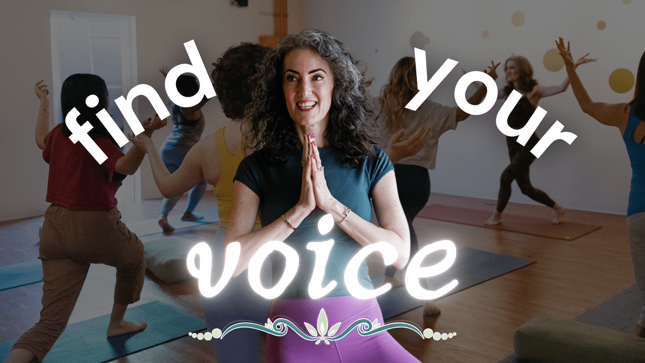 Empowered woman leading a group class