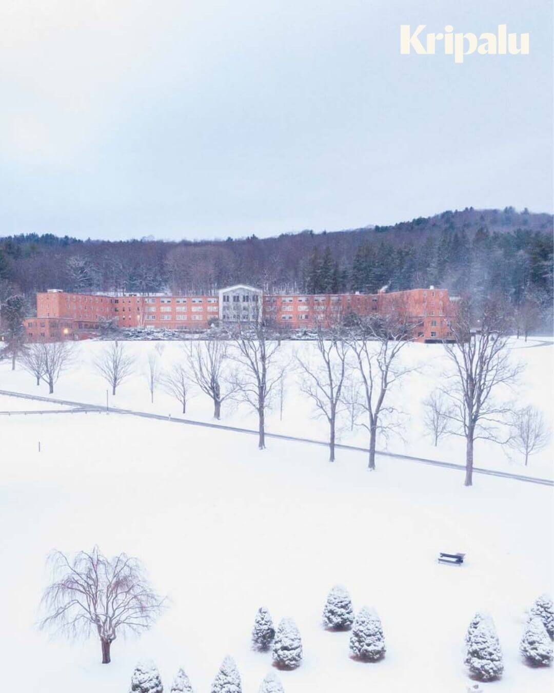 Kripalu Center in the winter