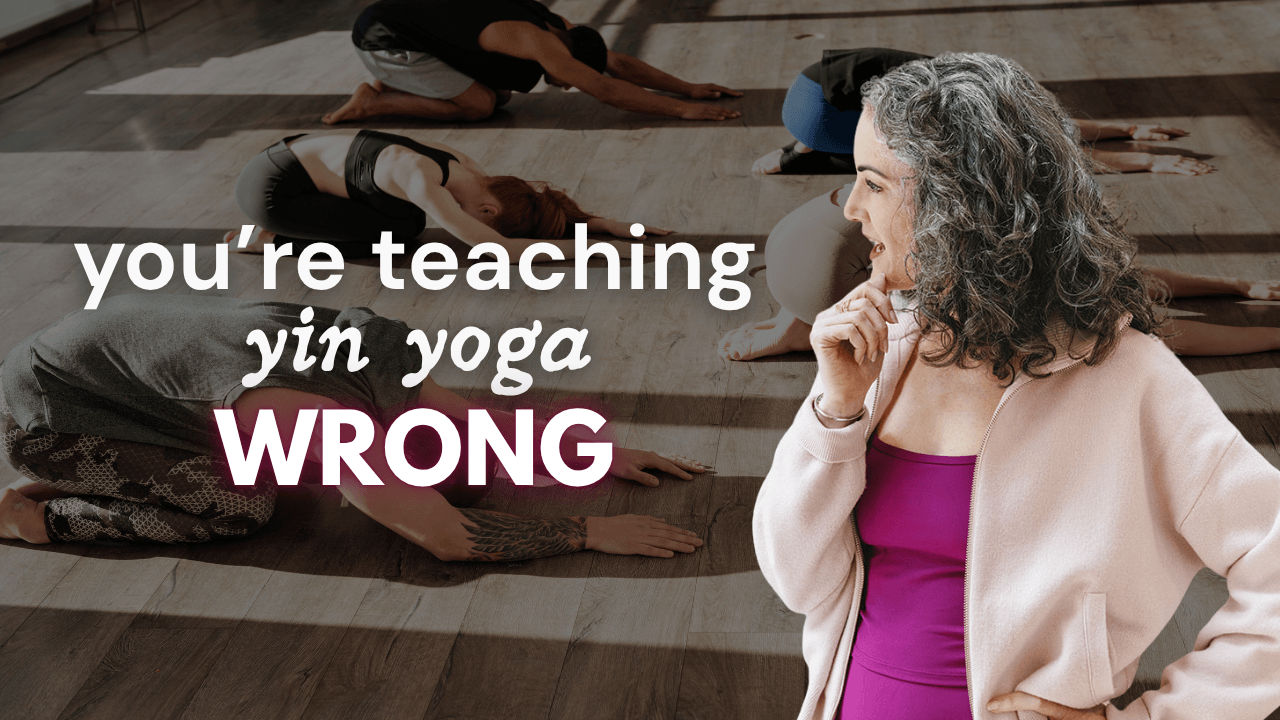 you’re teaching Sage Rountree thinks about teaching yin yoga right
