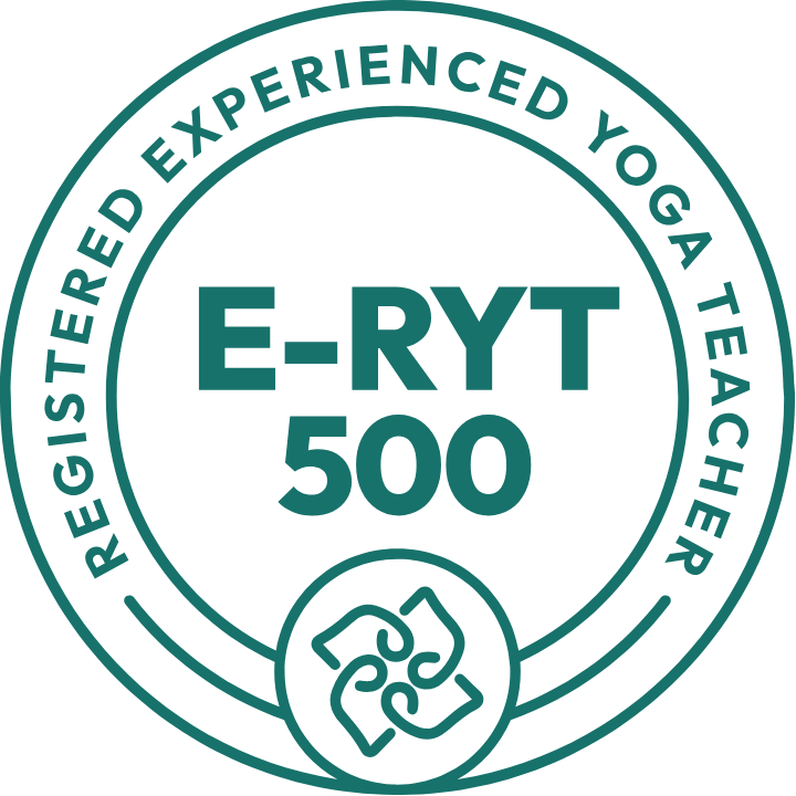 Yoga Alliance E-RYT 500 badge: Experienced Registered Yoga Teacher, 500 hours